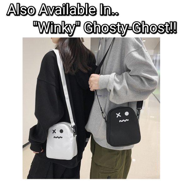 Casper Ghost Face Crossbody Bag Suprised Small Halloween Bag - Picture 11 of 11